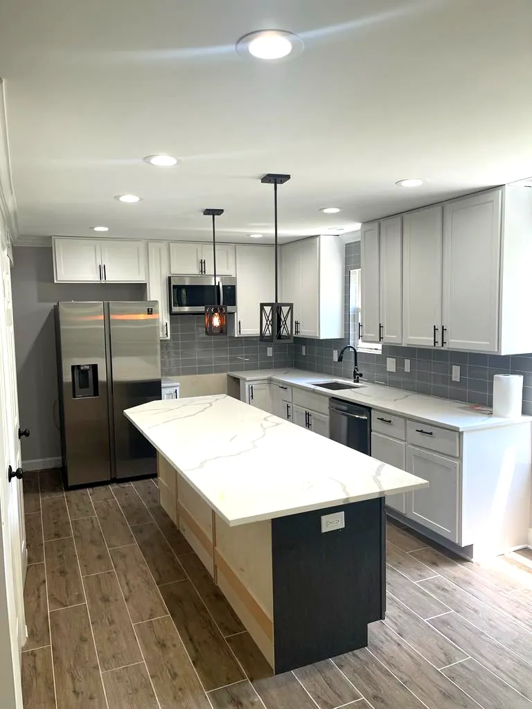 Same hardwood floor after restoration