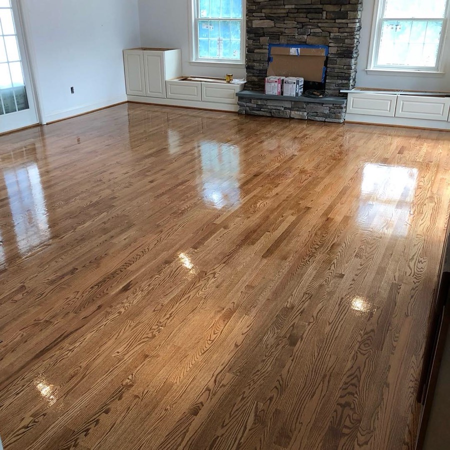 Hardwood floor installation